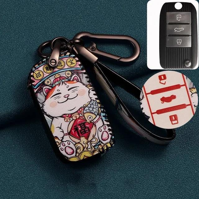 For MG ZS GT GS EV MG5 6 7 EZS HS EHS Roewe RX5 Rongwei Rx5plus Leather Key Sets MG Key Chains Accessories
