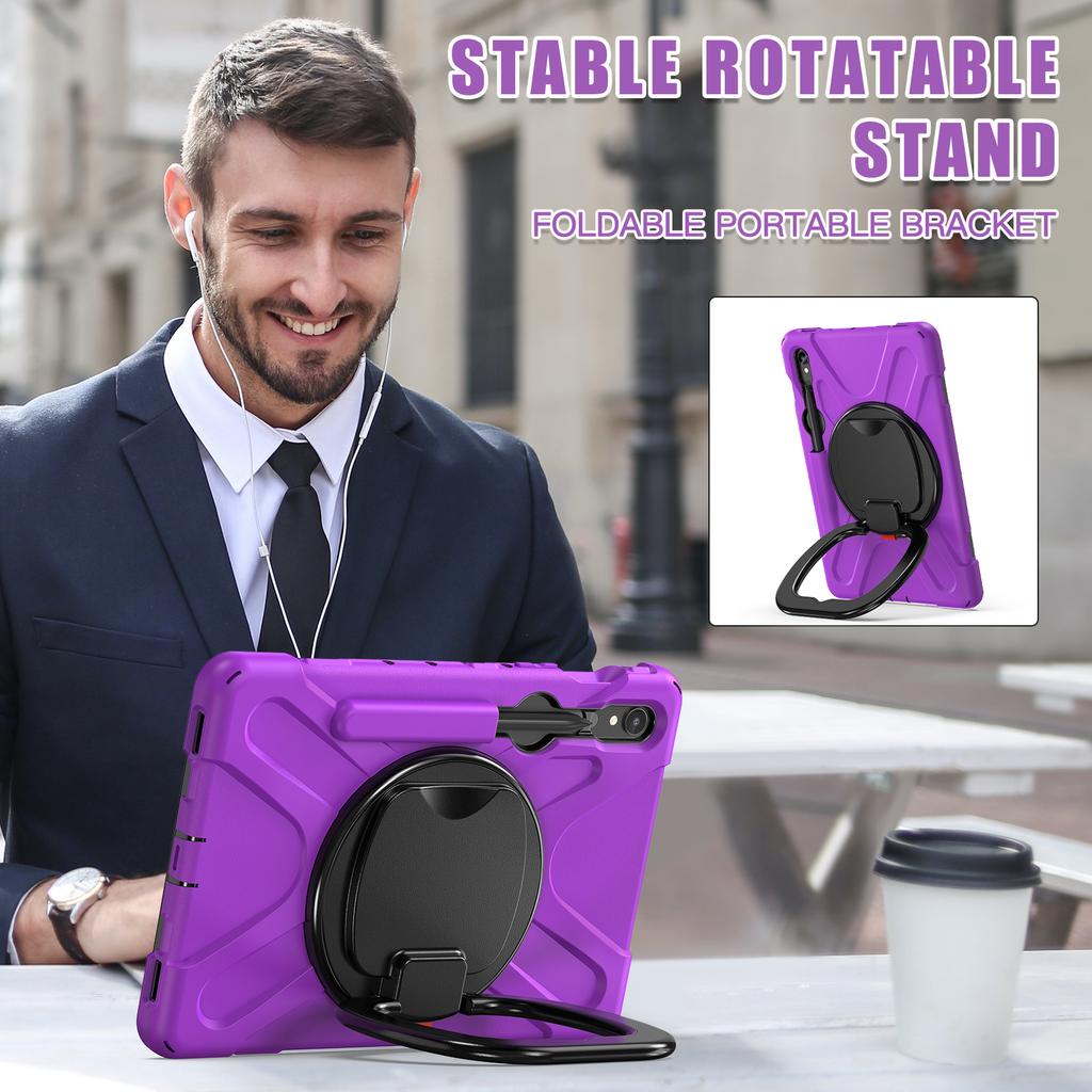 Case Universal For Galaxy S10 Lite S9 FE S8 S7 SM-X400 X406 X520 X526 X510 516 X710 716 X700 X706 T870 T875 Rotating Stand Cover