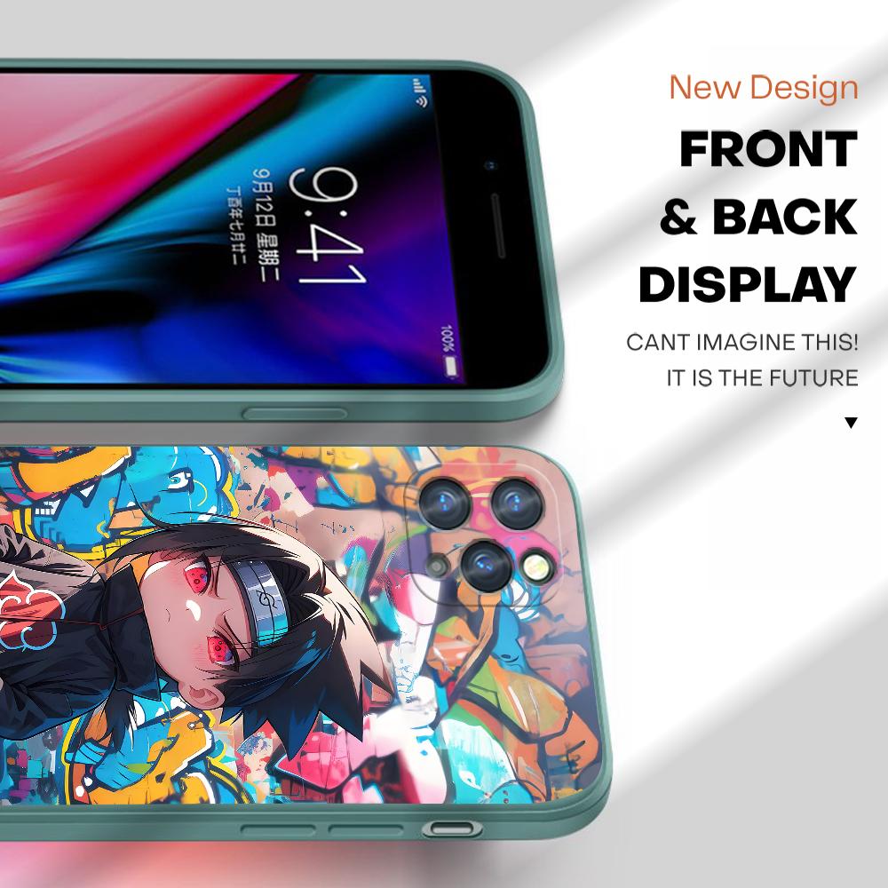 Popular Anime Phone Case for iPhone 15 14 13 12 11 Samsung Galaxy A12 A52 S24 S23 Xiaomi POCO Redmi Soft Square Liquid Silicone Cover