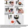3 Pcs Wax Seal Warmer Melting Set Melting Spoon Wax Seal Stamp Handle for Stamp Sealing Gift Wrapping Private Envelope