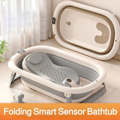 Household Intelligent Constant Temperature Large Capacity Baby Folding Bathtub Children Can Sit and