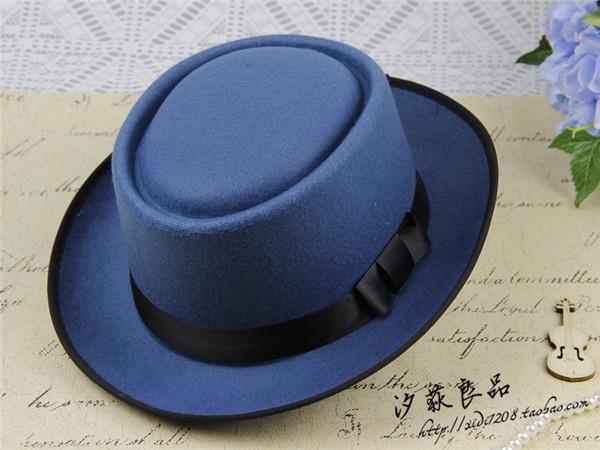 British Retro Woolen Big Eave Hat, Dome Big Edge Top Hat, Sun Hat, Children'S Magic Hat
