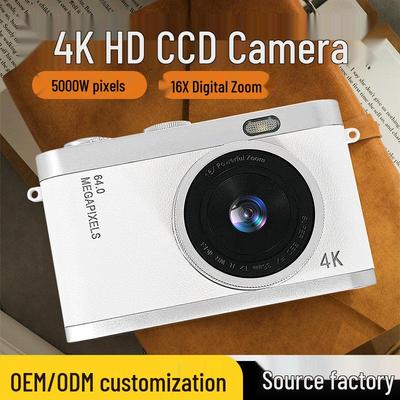 4K HD Mini Digital Camera with Optical Zoom for Students