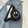 Smiley Face Cute Crossbody Chest Bag for Kids - Cartoon Stylish Single Shoulder Bag
