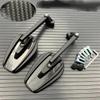 True Carbon Fiber Motorcycle Mirror Scooter E-Bike Rearview Mirror Electric Motorcycle Back Side Convex Mirror 8mm 10mm(B2)