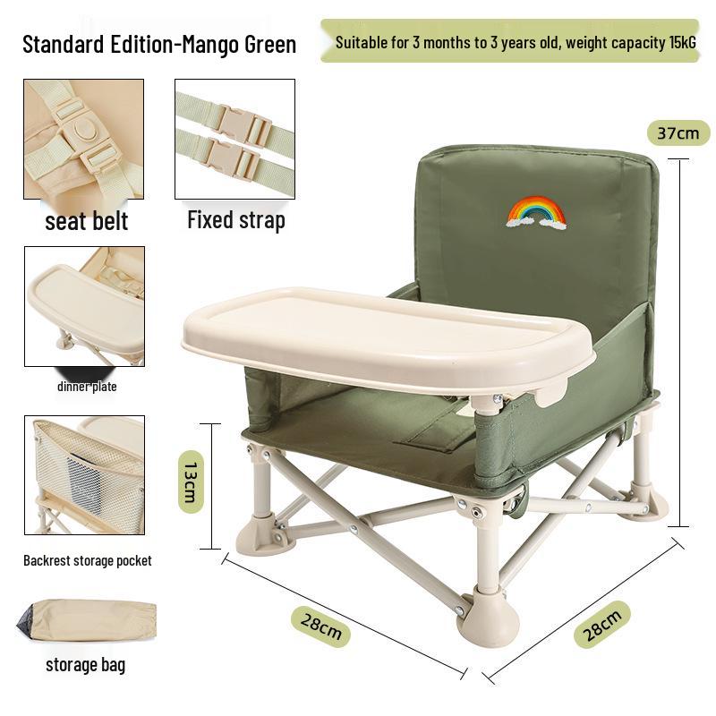 Konwertowalne krzesełko dla dziecka - Składane siedzisko dla niemowlaka i krzesełko piknikowe dla malucha