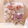 5Pcs/lot Baby Elastic Nylon Headband Newborn Sweet Flower Lace Bow Hair Bands for Babe Infant Toddler Soft Girl Hair Accessories