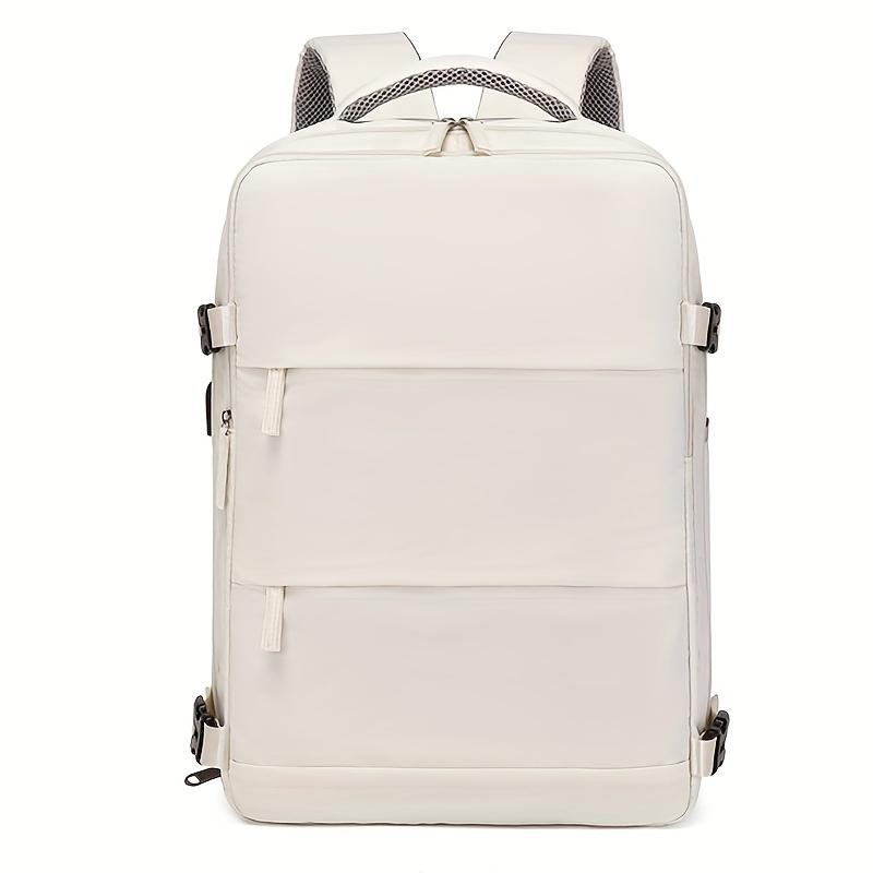 Sac à Dos de Voyage Grande Capacité avec Compartiment à Chaussures Dacron Léger Sac à Dos Quotidien pour Ordinateur Portable avec Port de Charge Mode Voyage Commu