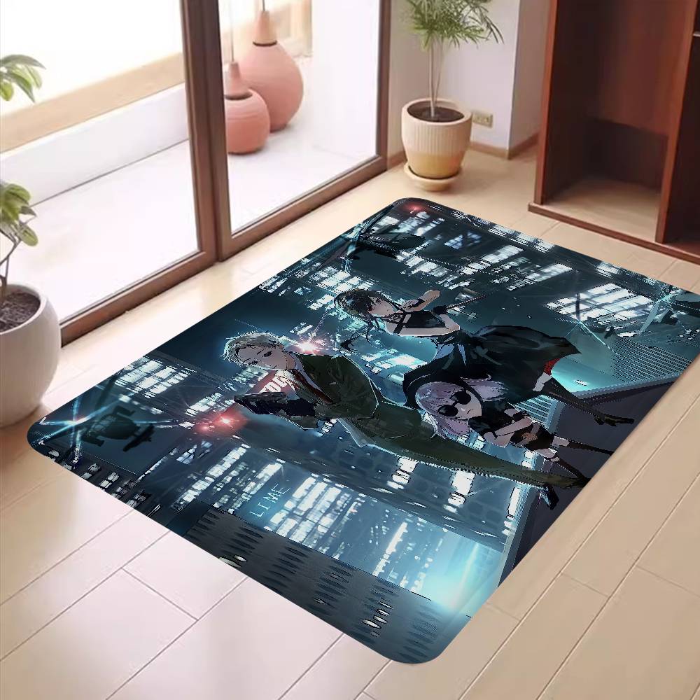 Japanischer Manga Spy X Family Fußmatte Rutschfest Wasserabsorbierend Langer Streifen Kissen Schlafzimmermatte Alfombra