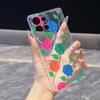 Bold Color Block Rose Pattern Case for Samsung Galaxy S26 S25 S24 S23 S22 S21 S20 FE Plus Soft TPU Slim Fit Shockproof Cover