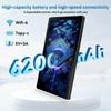 Android 15 Tablet, 10.1 Inch, 30GB+128GB, 6200mAh Battery, Keyboard Mouse Set, WiFi 6