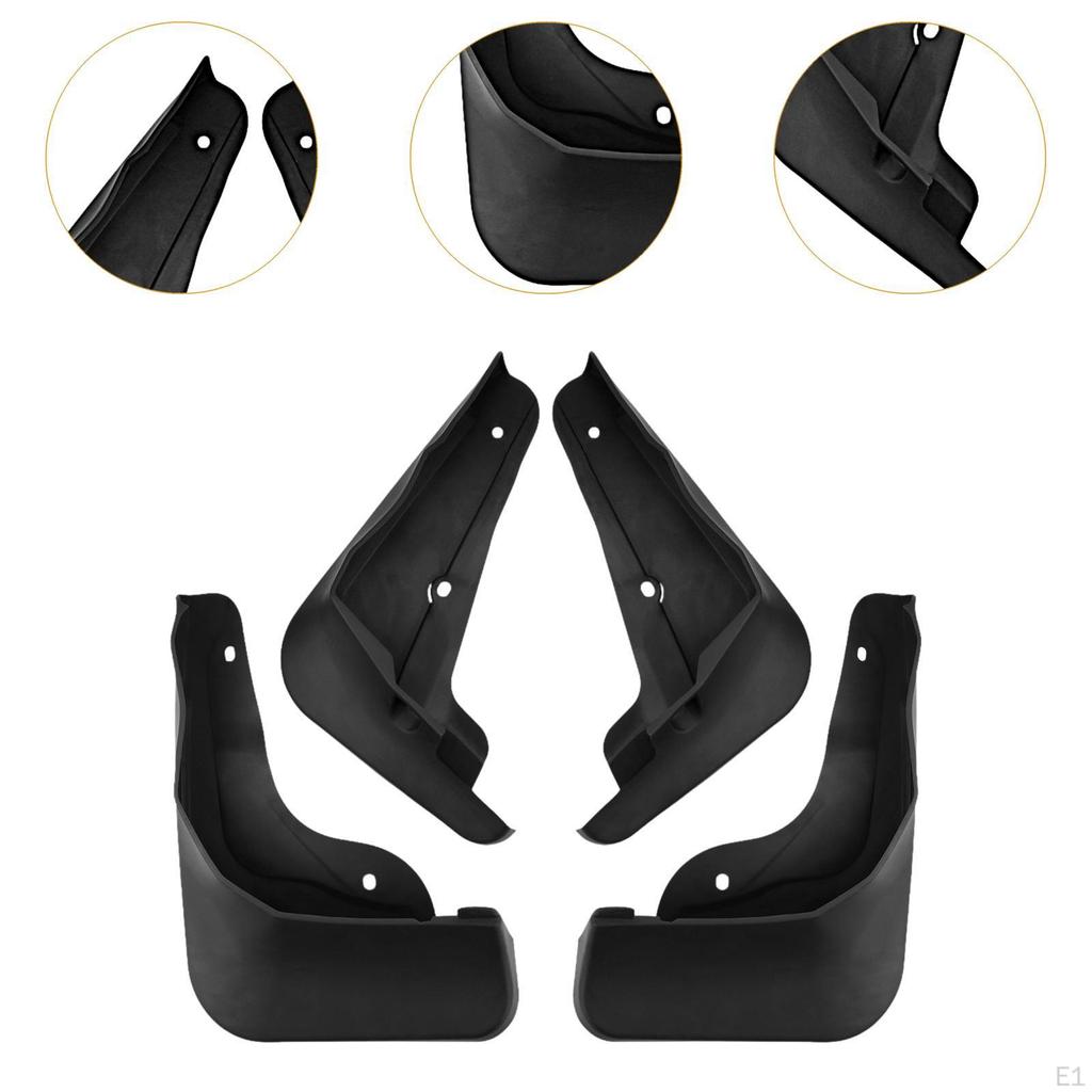 4 st Bilhjul Stänkskydd Skydd Stabila Tillbehör Högpresterande Skydd för Q4 E Tron