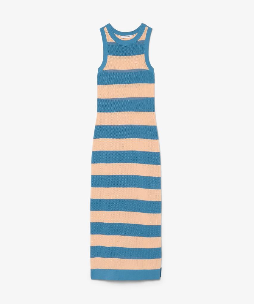 Lacoste Women'S Striped Sleeveless Dress Ef8922-56G 4Ip