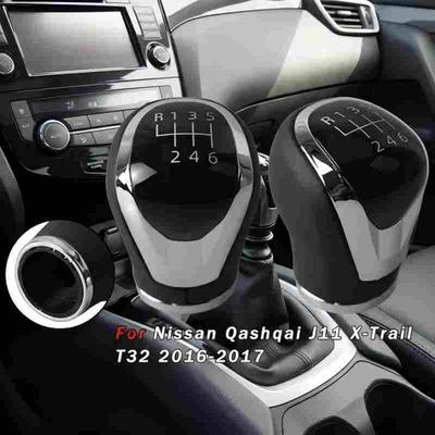 6 Speed Car Gear Shift Knob Lever Shifter For Nissan Qashqai J11 X-Trail T32 2016 2017 Manual Gear Shifter Car Accessories