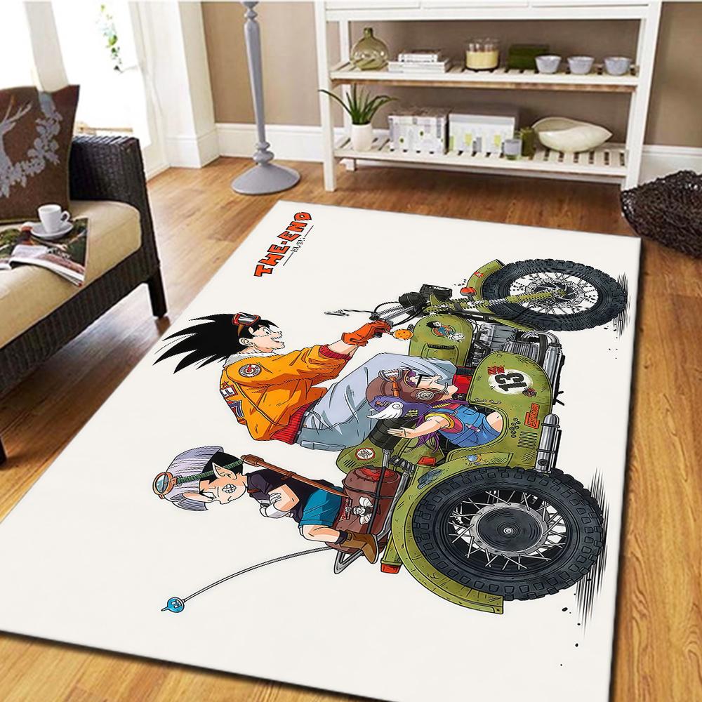 Son Goku Anime Carpet, Digital Printed Floor Mat for Living Room, Cool Movie Home Decor Rug, Mat -HYQ27
