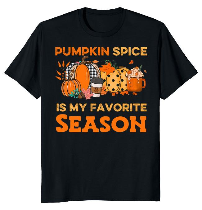 NEW LIMITED Pumpkin Spice Halloween Autumn Funny Novelty Tee XXXXL