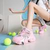 Fashion Women High Platform Breathable Genuine Leather Shoes Lace-up Summer Chunky Sneakers 7.5CM Wedge Heels Woman Hollow Leisure Shoes