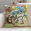 LaidBack RRegular ShowS Cushion Cover Breathable and skinfriendly linen pillowcase square removable and washable cushion