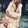 2025 Autumn/Winter Bestseller Women's Solid Color Chunky Cable Knit Cardigan Sweater - European and American Style
