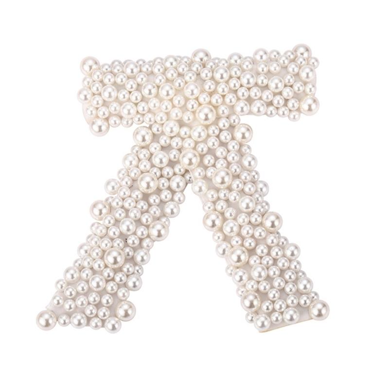

Delicate Pearls Encrusted Birthday Barrette Elegant Bowknot for Girls Wedding Party Photo Props Headwear Hairpin 1
