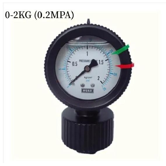 Xin Tester PP Diaphragm Pressure Gauge Plastic Double Sided PCB 2 Anti-corrosion Water Pressure Gauge 10kg 1 4 7kg PVC Acid