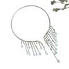 Zircon Tassel Necklaces Unique Rhinestone Necklaces Ball Accessories Fashionable Trendy Women's Wedding Jewelry Accessories
