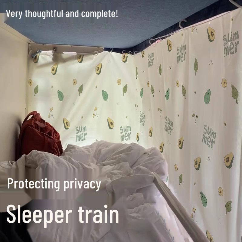 Bright Sun Blackout Dorm Bed Curtains for Students (Upper/Lower Bunk)