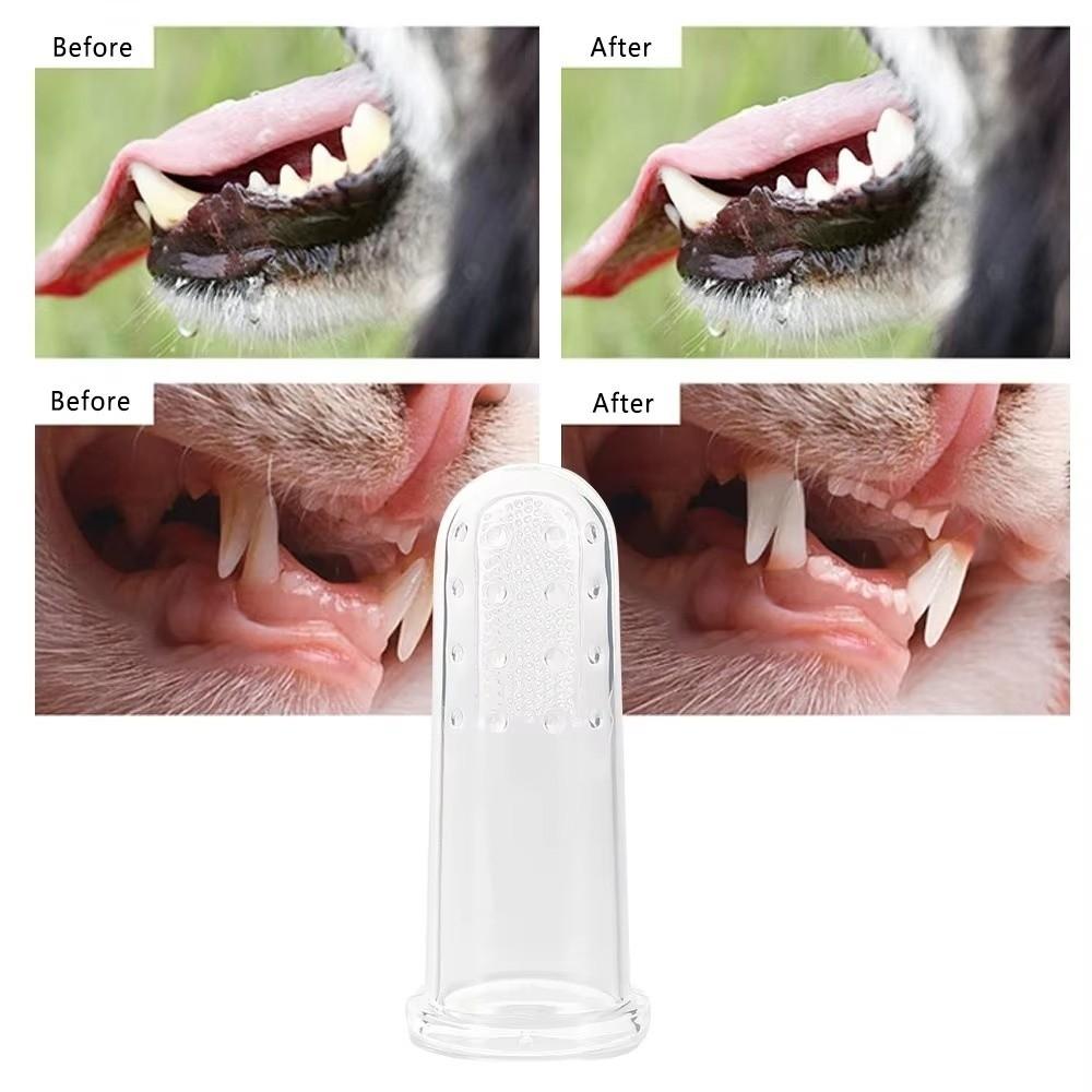 5/10pcs Ultra-Soft Cat Silicone Toothbrush Remove Bad Breath Dog Toothbrush Oral Cavity Cleaning