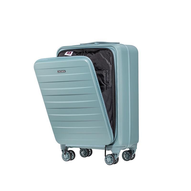 

Crown Lightweight PET Carry-On Suitcase with Front Pocket 20 inch