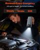 Starthilfegerät, 6000A Spitzenleistung, Auto Starthilfebatterie-Pack, 12V Tragbarer Lithium-Batterie-Booster, Starthilfebox Powerbank mit 3 Modi Taschenlampe und
