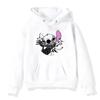 Halloween Stitch Pattern Hoodies Cute Cartoon Disney Sweatshirts Pocket Clothing Daily Men Hoodies Autumn Winter Pullover Tops