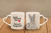 German Shepherd Dog, Alsatian Wolf Dog - cup with a dog, adorable cup with a heart-shaped handle, universal gift from the Art-Dog brand