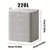 Extra Large Storage Chest with Lid-Heavy-Duty Non-Woven Fabric Organizer Bin,Locking Lid for Clothes,Bedding-For Closet,Storage