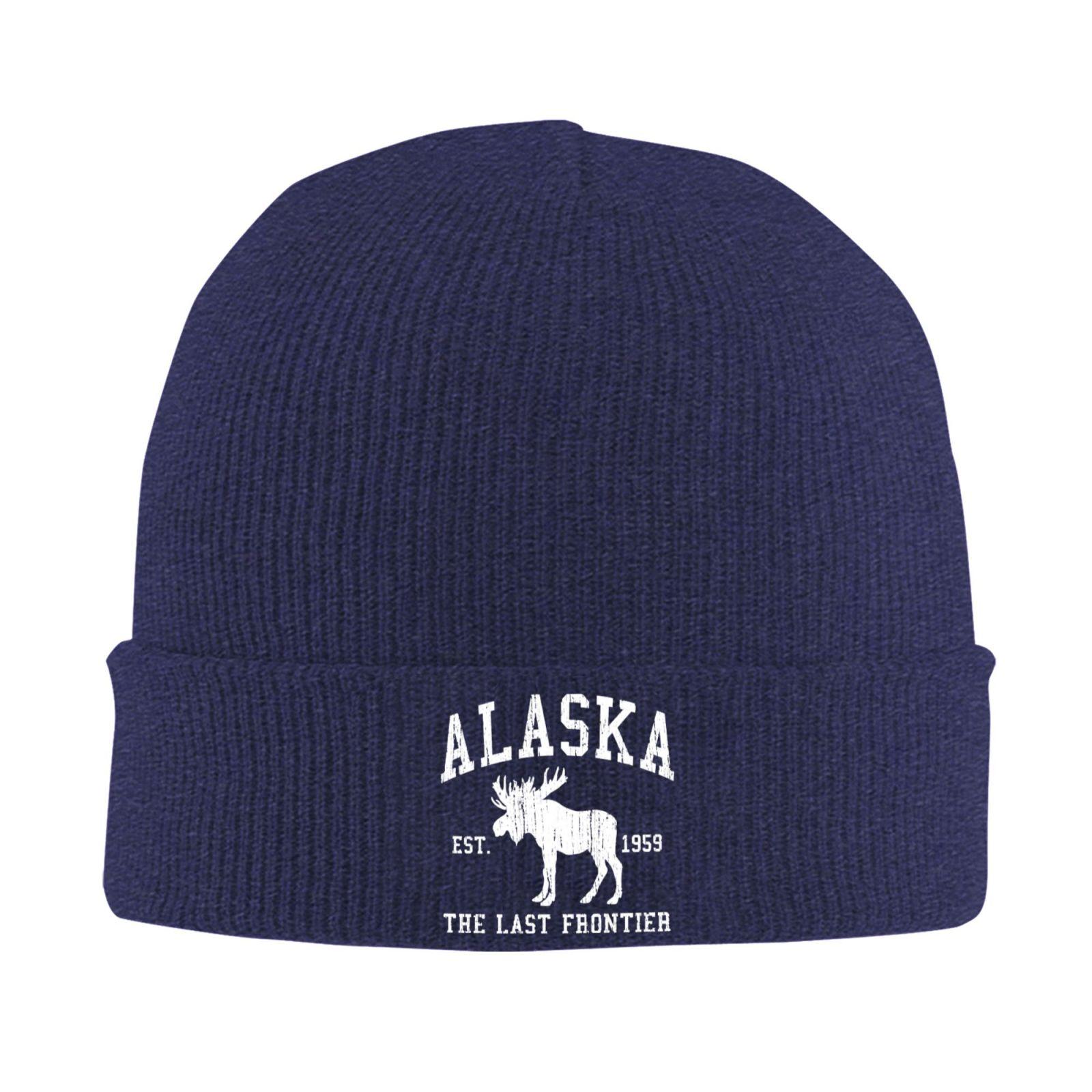 

ALASKA The Last Frontier Stay Warm Cozy in Your Soft Knit Beanie Stylish Perfect for Winter & Daily Outings
