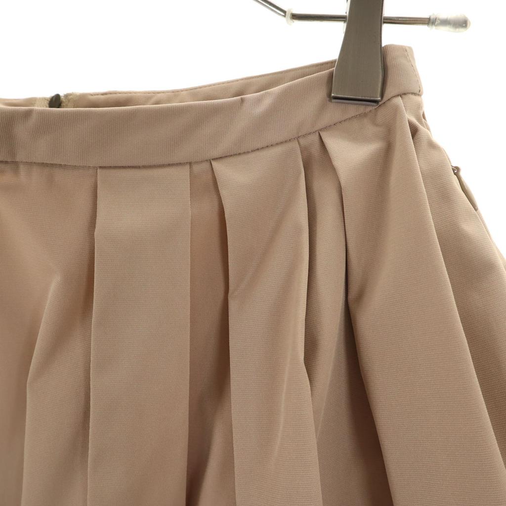 FOXEY NEW YORK Made In Japan Midi Length Flare Skirt 38 Beige Women Used