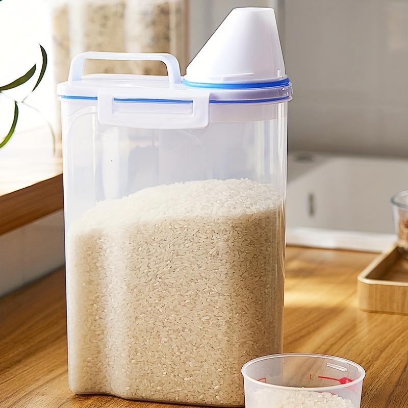 Large Capacity Cereal Storage Container Moisture-proof Insect-proof Sealed Rice Dispenser For Cereals Dog Food Kitchen Supplies