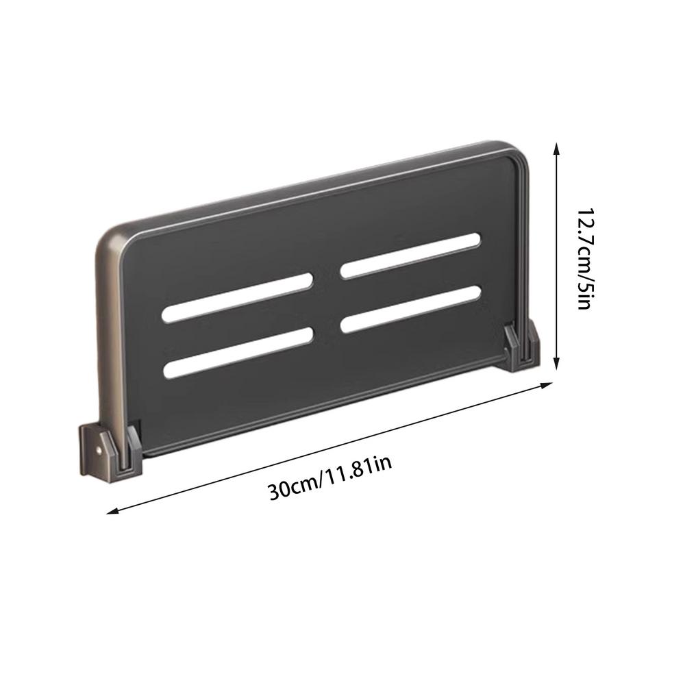 Foldable RV Aluminum Folding Wall-Mounted Rack Floating Shower Shelves Shelf Small Fold Down Wall Shelf For Shower Gel, Drinks
