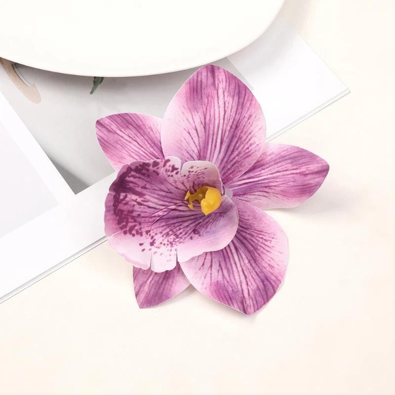 1Pc Hawaiian Flower Hair Clips For Women Girl Artificial Flower Hair Barrettes Hair Accessories Vacation Beach Party Hairpins