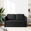 Vidaxl 2-in-1 Floor Sofa, Black, 112X174X55 Cm, Faux Leather