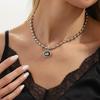 Fashion Gray Crystal Bracelet, Women's Earrings, Y2K Creative Geometric Necklace, Women's Rings, Daily Jewelry Gifts