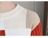 Men's Winter Thickened Color Block Knit Sweater - Warm, Casual, Trendy Fashion