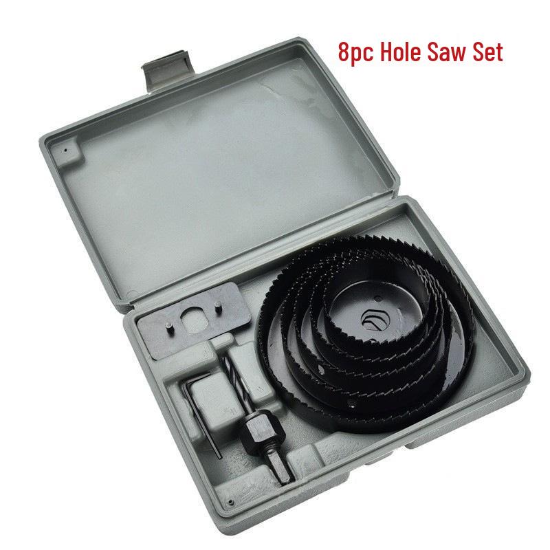 Woodworking Hole Saw Set: Light Hole Opener & Drill Accessories with Woodworking Bits 11p/16p/8p