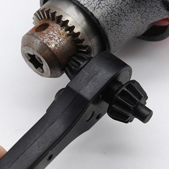 2-In-1 Drill Chuck Ratchet Wrench Two-way Quick Change Adapter Spanner Universal Double Head Chuck Key Replacement Tool