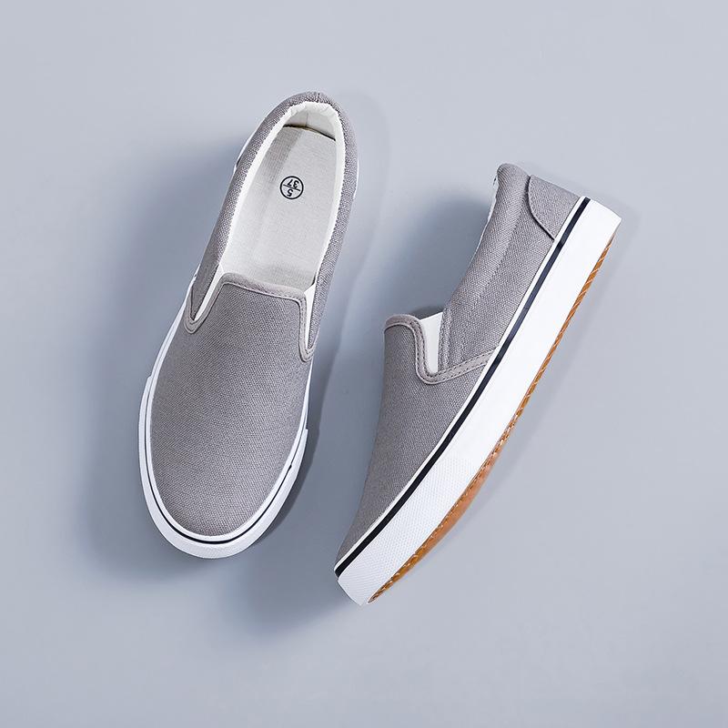 Women's & Men's Slip-On Canvas Shoes - Casual Lazy Style Couple Skateboard Loafers