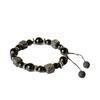 Men’s High-End Adjustable Braided Obsidian & Retro Volcanic Stone Bracelet