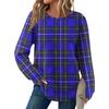 Women's Fashion Casual Loose Round Neck Long-sleeve Printed Top