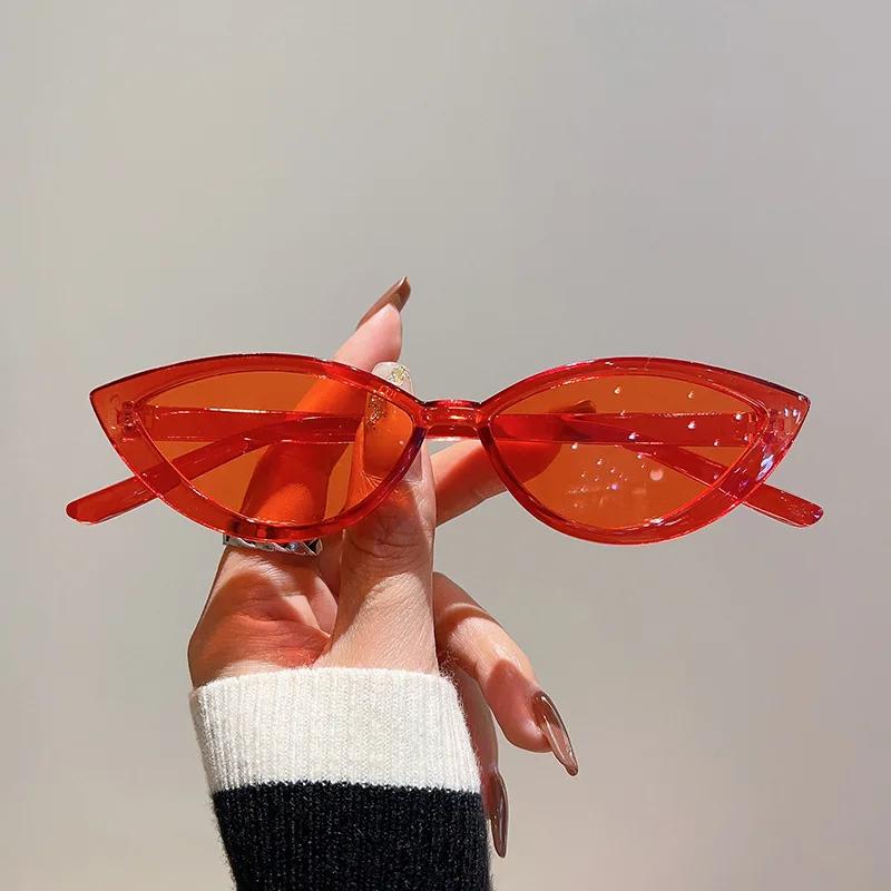 Vintage Small Frame Cat Eye Sunglasses Women For Men Trendy Sun Glasses Punk Luxury Brand Designer Retro Sexy Lady Shades Uv400