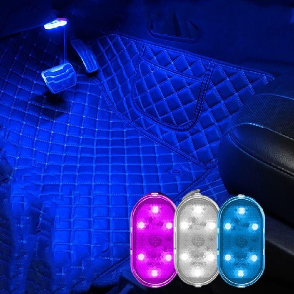 Finger Touch Sensor Car Interior Atmosphere Lights Magnetic Auto Door Light Roof Ceiling Lamp