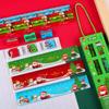 5 Pcs Christmas Stationery Set Kids Cartoon Pencil Set Rubber Pencil Sharpener Set For Kids Gift Back To School Supplies