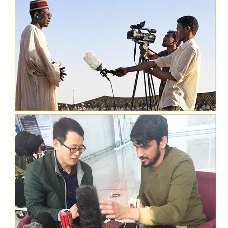 Microphone Windshield Sleeve, Synthetic Hair Material for Enhanced Sound Recording All Size Compatible